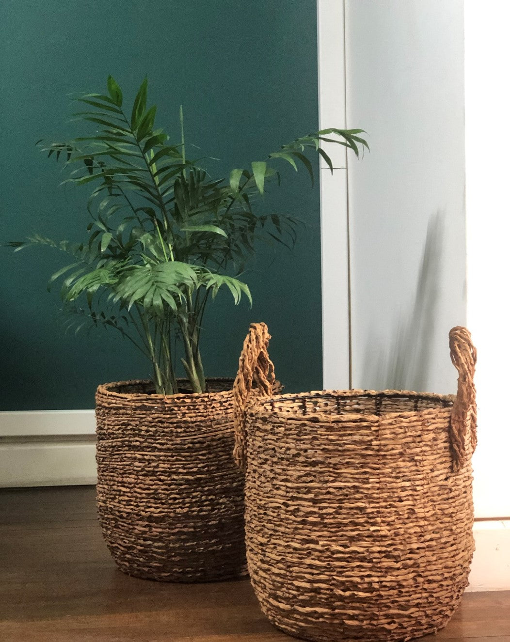 Canasto Matero Fibra Natural | Al Solar Vivero